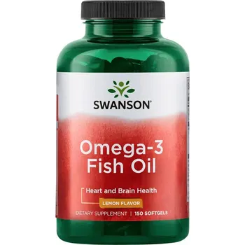 Přírodní produkt Swanson Omega 3 Fish Oil citrónový 180 mg 150 cps.