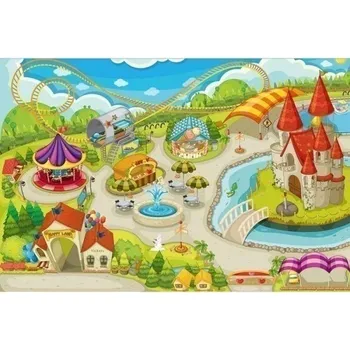 Fototapeta DIMEX | Vliesové fototapety na zeď Zábavní park MS-5-0337 | 375 x 250 cm| vícebarevná + Vliesová fototapeta na stěnu DIMEX Zábavní park MS50337 v rozměru 375 x 250 cm + lepidlo zdarma