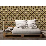 DIMEX | Vliesová tapeta na zeď Dimex Line WP-136-01 | 0,75 x 10 m | černá, zlatá + Vliesová tapeta na zeď Dimex Line WP13701 v rozměru 0,75 x 10 m