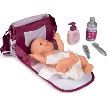 Přebalovací taška Přebalovací taška s plenkou Violette Baby Nurse Smoby se 7 doplňky s nastavitelným popruhem
