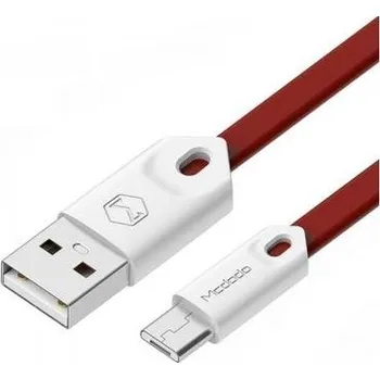 Datový kabel Mcdodo Gorgeous Series USB AM To Micro USB (25 cm) Red-White MCDODO