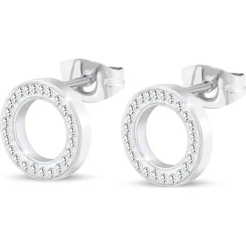 Náušnice Ellami TOKIO 2020 Náušnice z chirurgické oceli, zdobené kroužky se zirkony Ellami