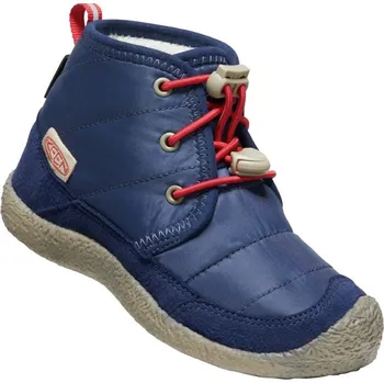 Dětská ZIMNÍ BAREFOOTOVÁ obuv Keen Howser Chukka - modrá VELIKOST KEEN: 34 (US 2)