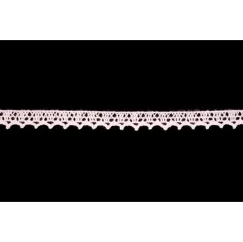 Krajka Krajka bavlněná 75633 paličkovaná šíře 10mm bílá (30m/bal.)