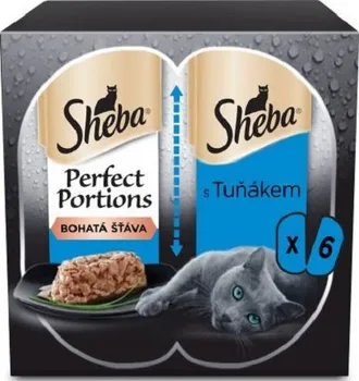 Krmivo pro kočku Sheba Perfect Portions s tuňákem 3 x 75 g 