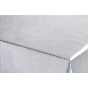 ubrus PVC ubrus STŘÍBRNÝ - šíře 137 cm, návin 20 m + omyvatelný ubrus PVC