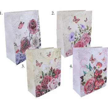 Carmani® Carmani - Dárková papírová taška Růže, vzor č. 4 - 32*26*12 cm