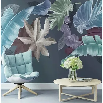 Tapeta Solution Media 3D tapeta - Tropické listy MU3884 1 - Voděodolné plátno - Textilní tapeta omyvatelná - 250g/m2