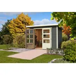 Dřevěný domek KARIBU STOCKACH 4 (82981) tm. šedý