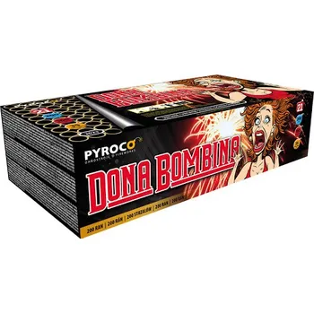 Zábavní pyrotechnika Pyrotechnika DONA BOMBINA - best price kompakt 200 ran / 20 ...