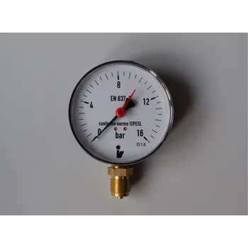 V&G Valogin Manometr spodní vývod Průměr: 100 mm, rozsah tlaku: 0 - 16 bar