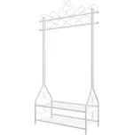 SONGMICS Kovový stojan na šaty bílý…