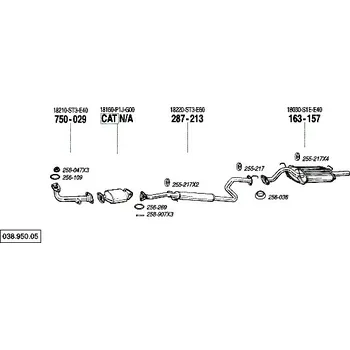 Katalyzátor katalyzátor výroba AS/BM Bosal 090-272