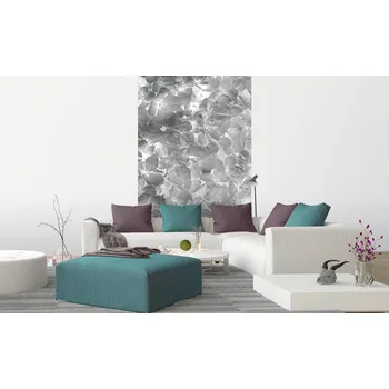 Fototapeta DIMEX | Vliesová fototapeta na zeď Abstrakt květy jabloně II. MS-2-0355 | 150 x 250 cm | černá, bílá + Vliesová fototapeta na stěnu DIMEX Abstrakt květy jabloně II. MS20355 v rozměru 150 x 250 cm + lepidlo zdarma