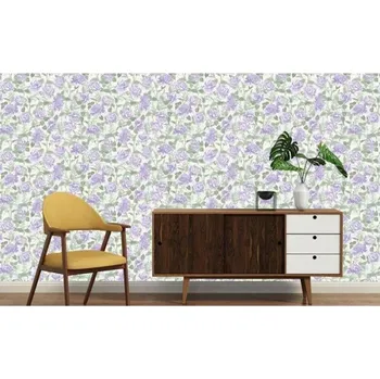 Tapeta DIMEX | Vliesová tapeta na zeď Dimex Line WP-109-01 | 0,75 x 10 m | žlutá, zelená, fialová + Vliesová tapeta na zeď Dimex Line WP11001 v rozměru 0,75 x 10 m