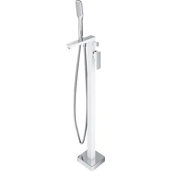 Vodovodní baterie Omnires PARMA PM7433CRB Stojící vanová baterie, chrom-bílá