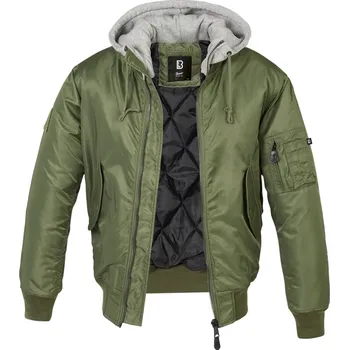 Oblečení a móda Brandit® Zimní bunda MA1 Sweat Hooded Brandit®, Barva: Olive Green, Velikost: S