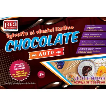 kreativní sada PEXI CHOCOLATE ART - Lízátko Auto