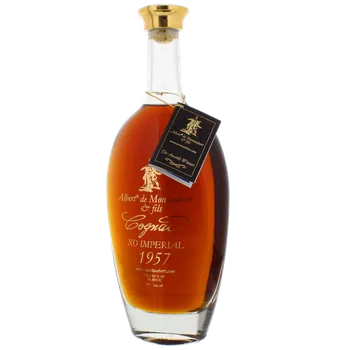 Brandy Cognac Albert de Montaubert 1957 40% 0,7l (Dřevěný obal)