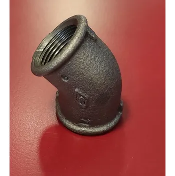 Fitinka Černé koleno 1/2", 45 FF