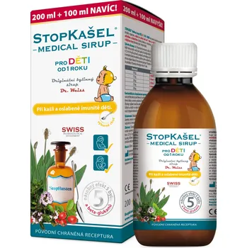 Přírodní produkt Dr. Weiss StopKašel Medical sirup od 1 roku 300 ml
