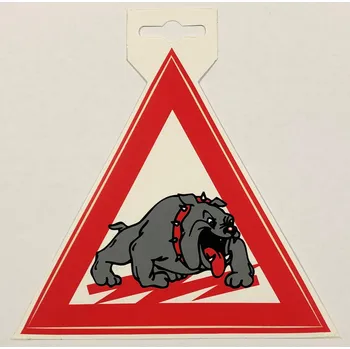 Samolepicí dekorace na vozidlo Samolepka papírová Pes v autě