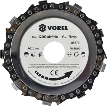 Řezný kotouč Vorel TO-08770 řetězový kotouč 115 mm