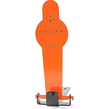 Terč na sportovní střelbu FMA Sklápěcí plechový cvičný terč, typ A - Oranžový