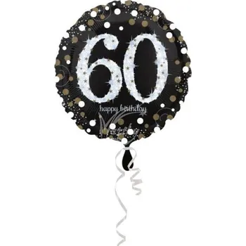 Zábavní pyrotechnika Balón fóliový 43 cm Sparkling Gold - 60 let