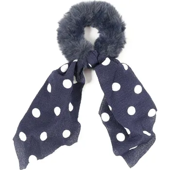 Kožešinová gumička s mašlí Barva: modrá