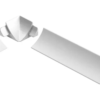 Stavební profil VP6 vnitřní růžek k liště T-COVE, hliník lakovaný bílá, 12 mm, 2 ks