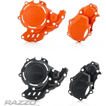 Kryty na víka motoru Acerbis X-Power Protection KTM EXC250F EXC350 17-23 Husqvarna GasGas Oranžová
