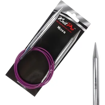 Jehlice KnitPro Nova kruhové kovové fixní jehlice 9mm 150cm (KnitPro Nova kruhové jehlice 9mm 150cm)