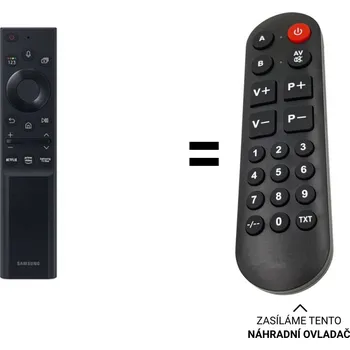Dálkový ovladač Samsung QE50LS03AA náhradní dálkový ovladač pro seniory.