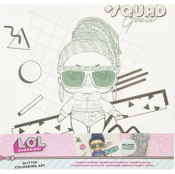 omalovánky MGA Nalepovací obrázek s třpytkami a kamínky L.O.L.