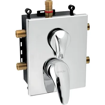 Vodovodní baterie Novaservis Metalia 55 Podomítková baterie s boxem 3 vývody, BOX55052RX,0