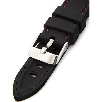 Řemínek na hodinky Silikonový řemínek Mavex SC-05A, černý