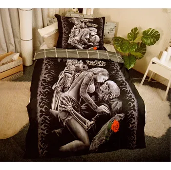 Povlečení Aaryan´s Povlečení 3D ČERNOBÍLÉ 140 x 200 70 x 90