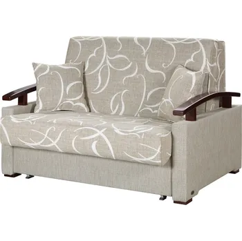 Pohovka Trojmístná pohovka Tuli T s rozkladem a úložným prostorem z bukového dřeva