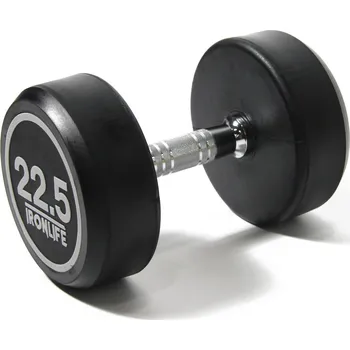 Jednoruční činka pogumovaná IRONLIFE 22,5 kg