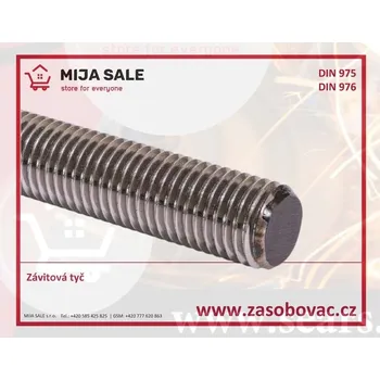 Závitová tyč DIN 975 MS mosaz - M10x1000 - Tyč závitová s metrickým závitem, délka 1m