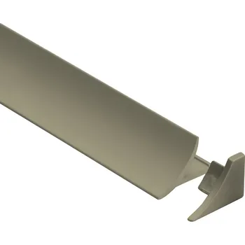 Stavební profil VP6 pravá koncovka k liště T-COVE, hliník elox titan, 16 mm, 2 ks