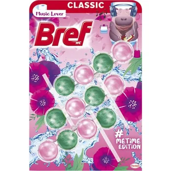 WC čistič Bref Classic Me Time Edition WC blok 3 x 50 g Music Lover