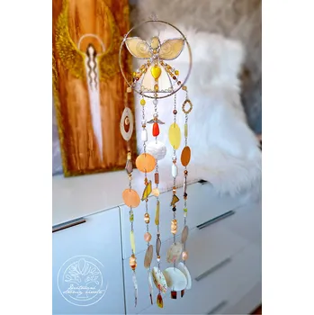 Andělská zvonkohra Tiffany Babí léto 15x70cm KřídlAndělů