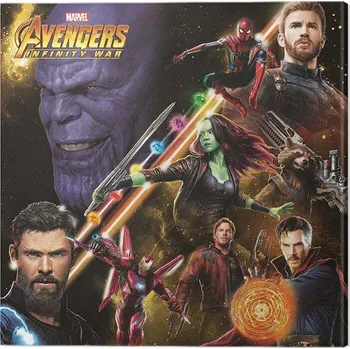 Obraz Obraz na plátně Avengers: Infinity War - Space Montage