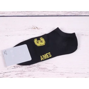 Chlapecké oblečení Ponožky aura.via nízké kotníkové černé s číslicí velikosti ponožek: 18,5-20,5 ( EUR vel. 28-31)