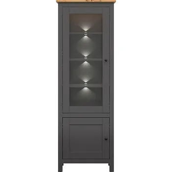 Knihovna Brwcz HESEN REG1W1D/20/7 grafit/dub artisan