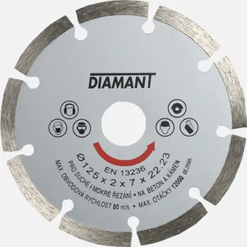 Brusný kotouč Den Braven Diamantový kotouč segmentový STANDARD Průměr: 115 mm