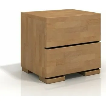 Noční stolek Visby Noční stolek Sandemo High 2S, buk masiv (Barva dřeva: Dub)