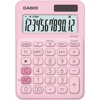 Kalkulačka Kalkulačka Casio MS 20 UC PK - světle růžová